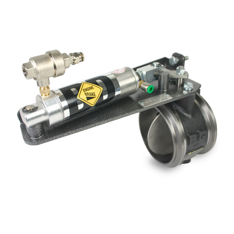 Exhaust Brake 2006-2007 Dodge Air Actuated Remote Mount Valve 4 inch Exhaust c/w Air Compressor BD Diesel