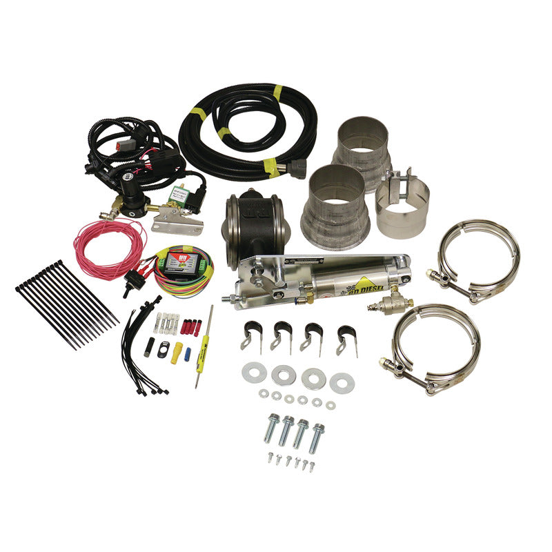 Exhaust Brake Universal 3.5 Inch Remote Mount Air Actuated BD Diesel