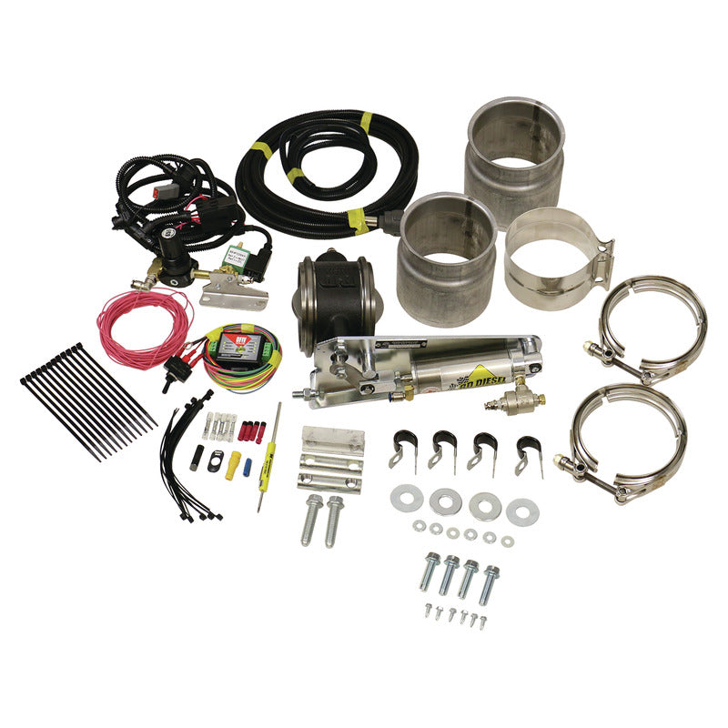 Exhaust Brake Universal 5.0 Inch Remote Mount Air Actuated BD Diesel