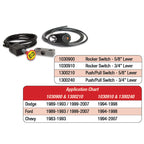 Exhaust Brake Push/Pull Switch Kit 5/8 Inch Diameter Shift Lever BD Diesel