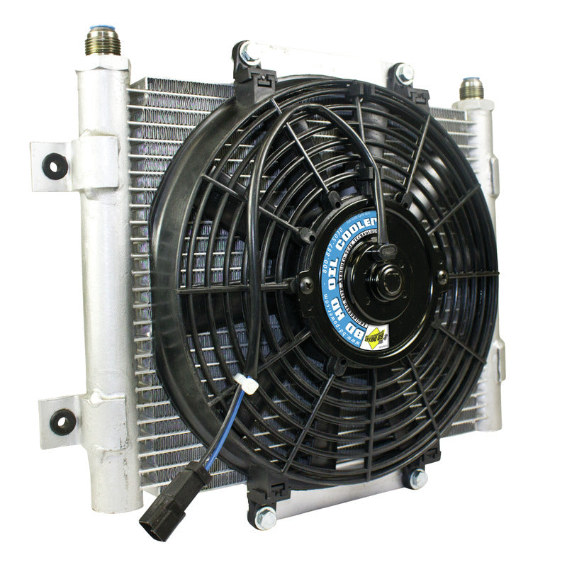 Xtrude Transmission Cooler with Fan -10 JIC Male Connection BD Diesel