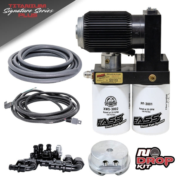FASS No-Drop Titanium Signature Series PLUS Fuel System - for Ford 1999-2007 Powerstroke 7.3L and 6.0L