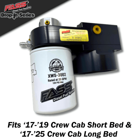 FASS Drop-In Series Fuel System for 2017 to 2025 GMC/Chevrolet, Duramax 6.6L (DIFSL5P1001)