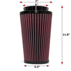 Air Filter Element for 20-24 Ford F250-F450 6.7L Powerstroke Oiled Filter Banks Power