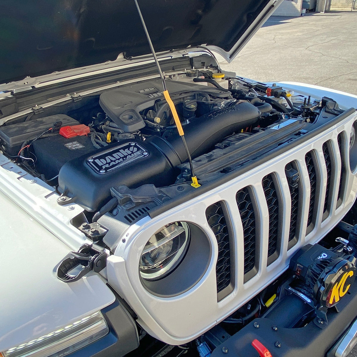 Ram-Air Intake System Oiled Filter for 18-26 Jeep Wrangler JL 3.6L and 20-26 Gladiator 3.6L Banks Power