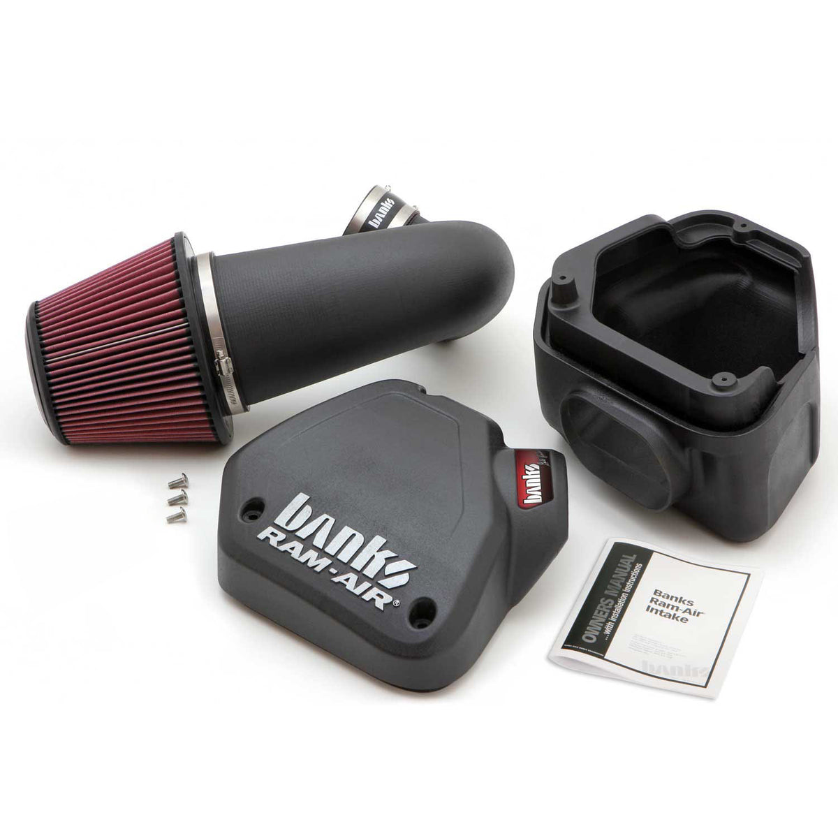 Ram-Air Cold-Air Intake System Oiled Filter 94-02 Dodge 5.9L Banks Power
