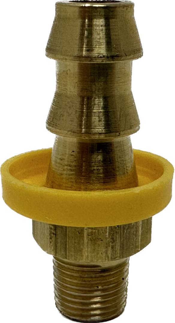 FASS 1/8"-27 Male NPTF x 3/8" Push-on Hose Barb Brass Fitting