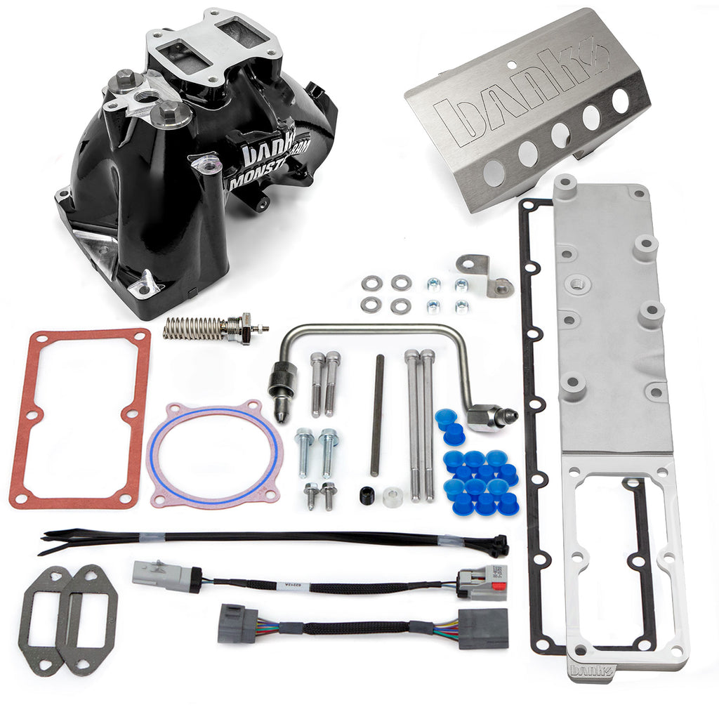 Monster-Ram Intake System for 07.5-12 Dodge Ram 2500/3500 6.7L Cummins Black Powdercoat Banks Power