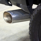 Monster Exhaust System 5-inch Single Exit Chrome Tip 2017- 2019 Chevy/GMC 2500/3500 Duramax 6.6L L5P Banks Power