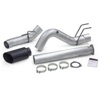 Monster Exhaust System 5-inch Single Exit Black Tip 17-26 Ford F250/F350/F450 6.7L Banks Power
