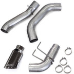 Monster Exhaust System for 19-24 RAM 2500/3500 6.7L Cummins Crew Cab Short Bed (SRW) Chrome-Plated Stainless Tip Banks Power