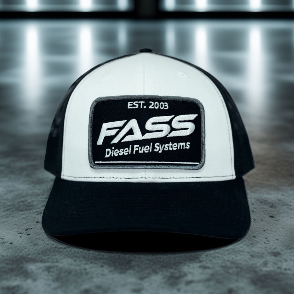 FASS White Patch Trucker Hat