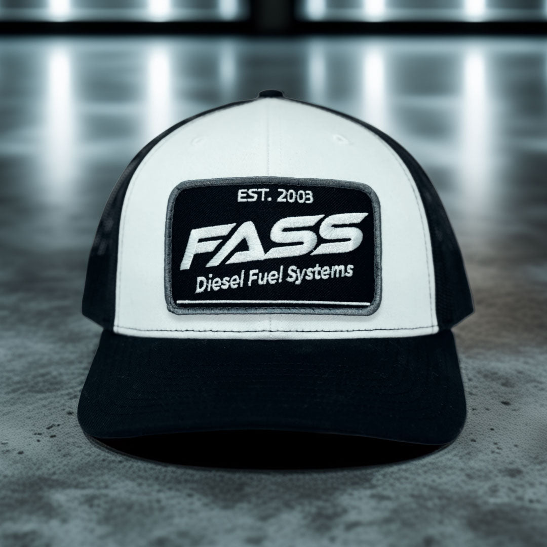 FASS White Patch Trucker Hat