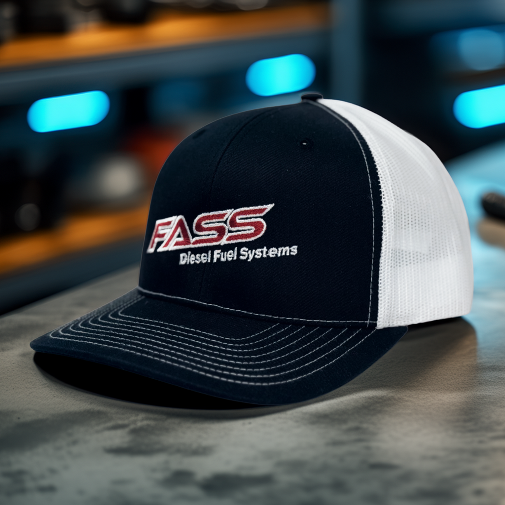 FASS FUELED BY FASS - WHITE TRUCKER HAT