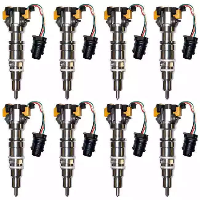 6.0 Powerstroke Injectors 75 Percent Over Stage 4 205CC Injector Basic Remanufactured 2003-2007 Ford F-250/F-350/F-450/F-550/ Excursion (Set of 8) Holders Diesel Performance