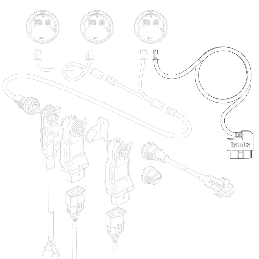OBD-II Cable CAN Bus for iDash Banks Power