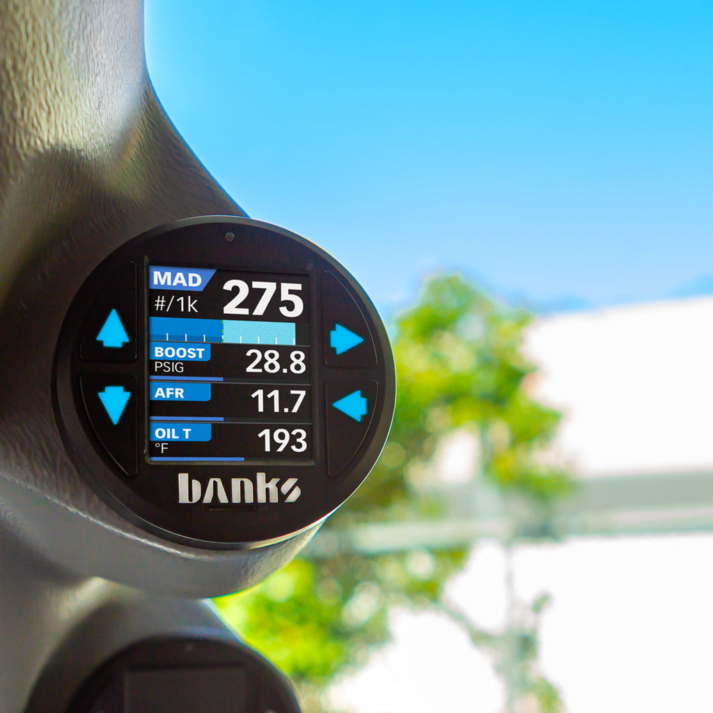 Derringer Tuner with iDash 1.8 DataMonster with ActiveSafety 11-19 Ford 6.7 Banks Power