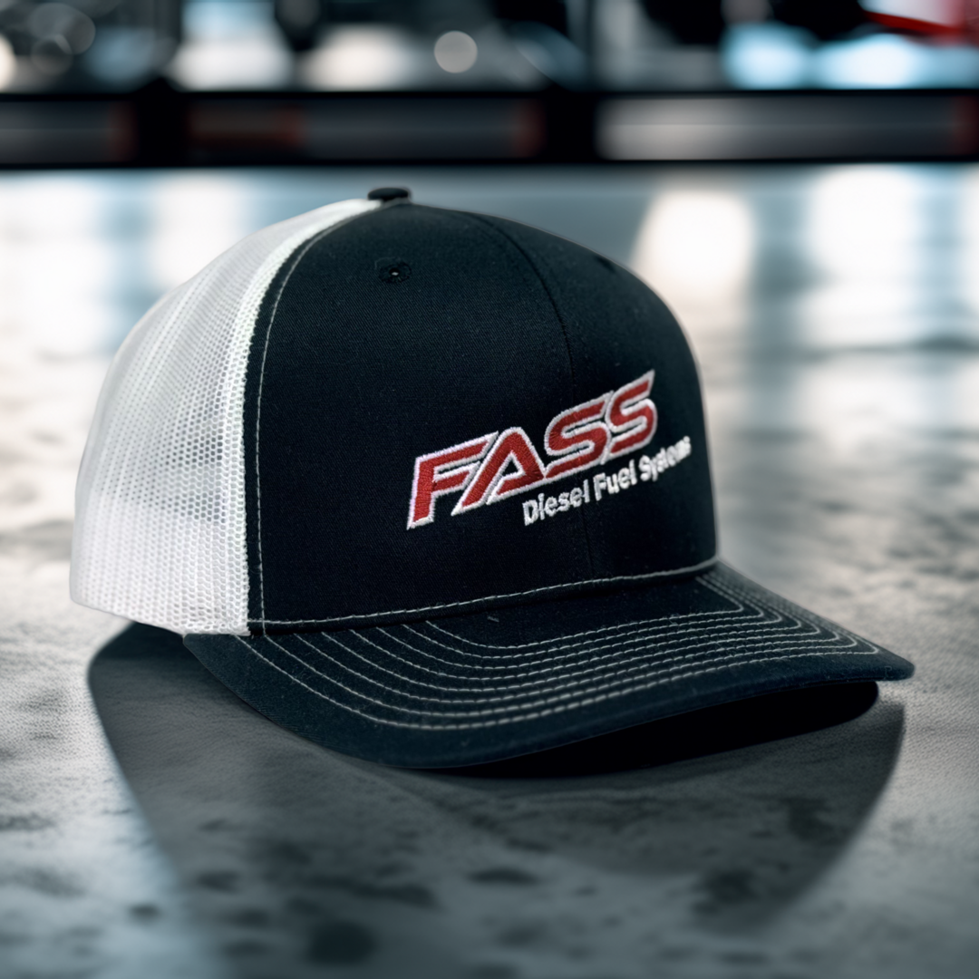 FASS FUELED BY FASS - WHITE TRUCKER HAT