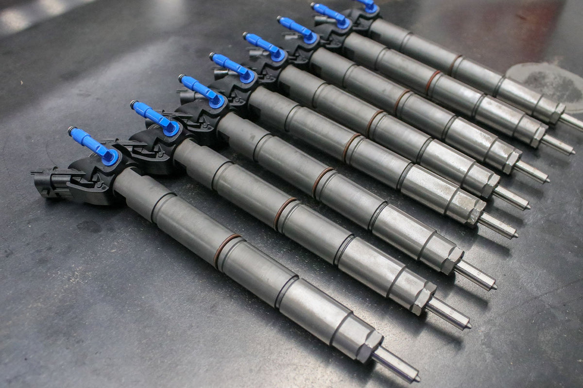 Ford Powerstroke 11-14 6.7L Reman Injector Set 100% Over Dynomite Diesel