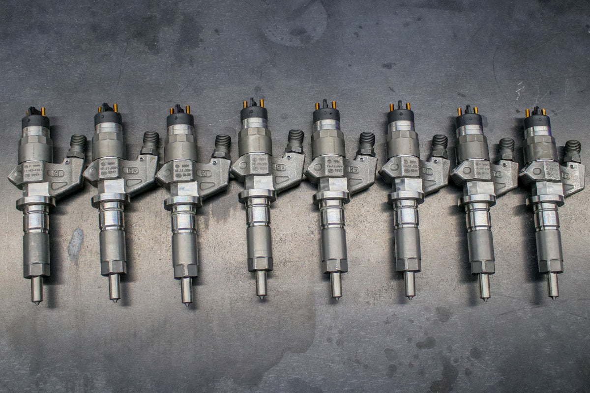 Chevy Duramax 01-04 LB7 Brand New 200% Over Injector Set (SAC Nozzles) Dynomite Diesel