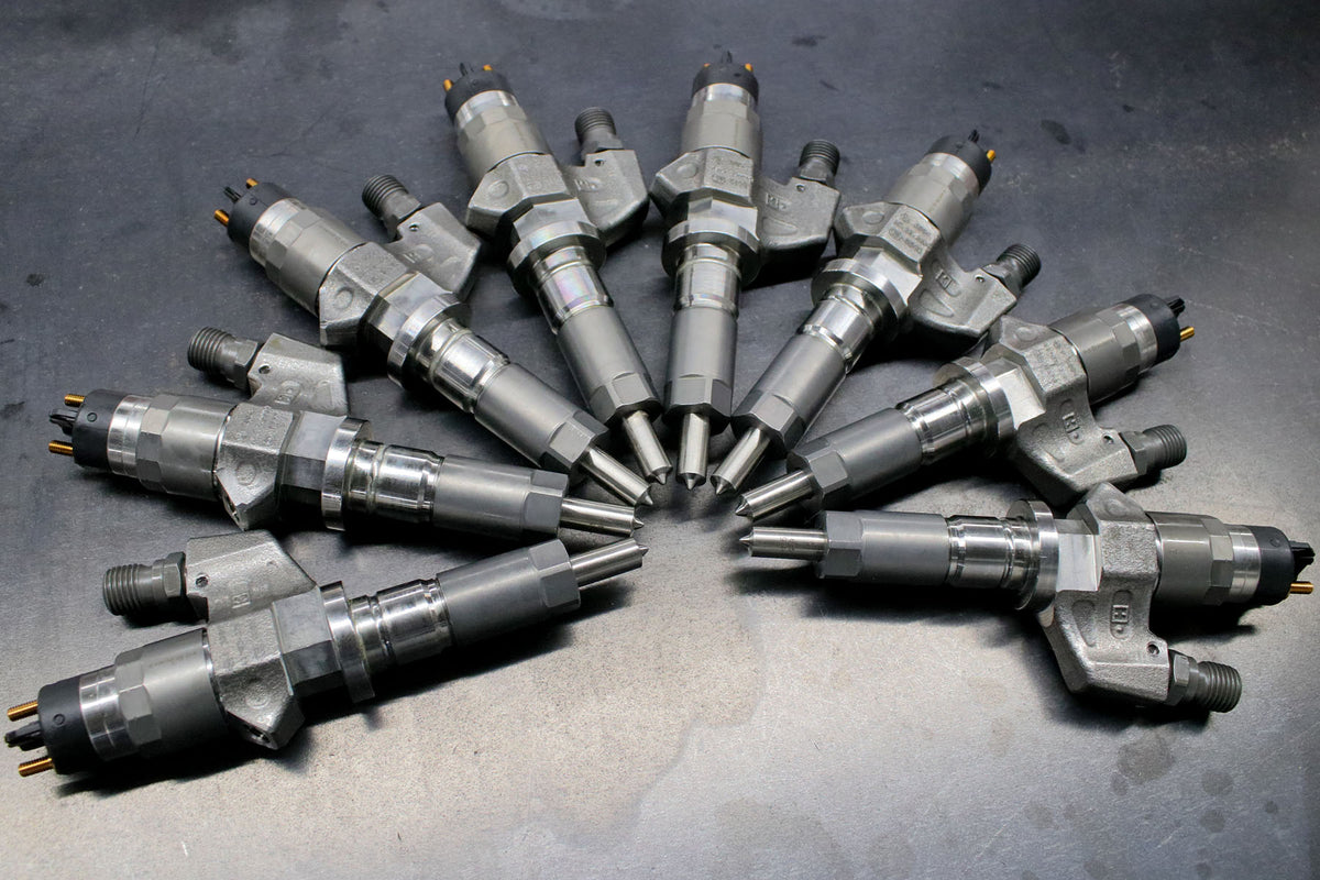Chevy Duramax 01-04 LB7 Brand New 300% Over Injector Set (SAC Nozzles) Dynomite Diesel