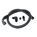 98.5-02 Dodge Cummins Lower Heater Hose Black Braided Full Send Diesel