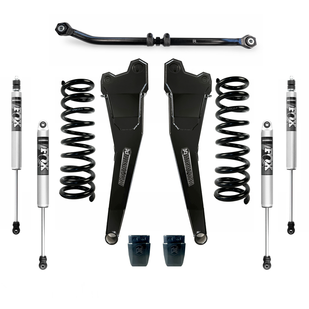 Kryptonite Stage 3 Leveling Kit with Fox Shocks for 2013-2026 RAM 3500 4X4