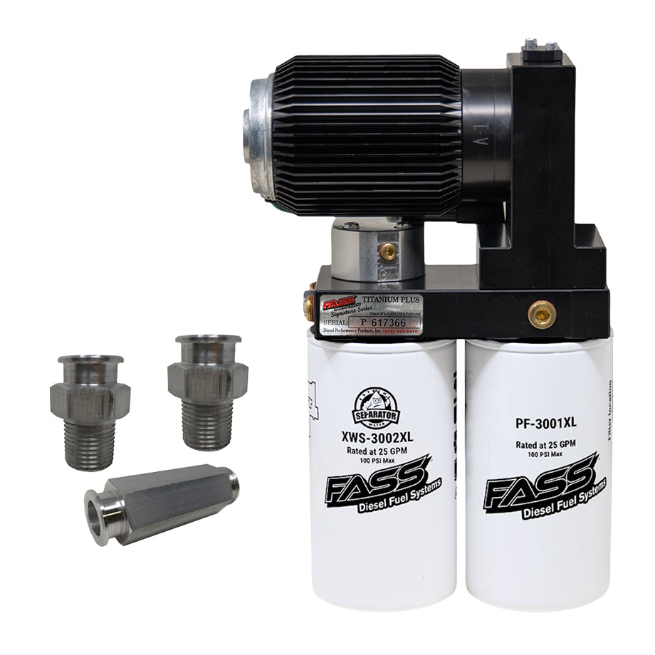 FASS Industrial Series PLUS Fuel System: For PACCAR Engines INDP290G with Line Adapter Kit PAK1001