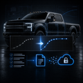 Generic truck and secure calibration revision workflow visualization