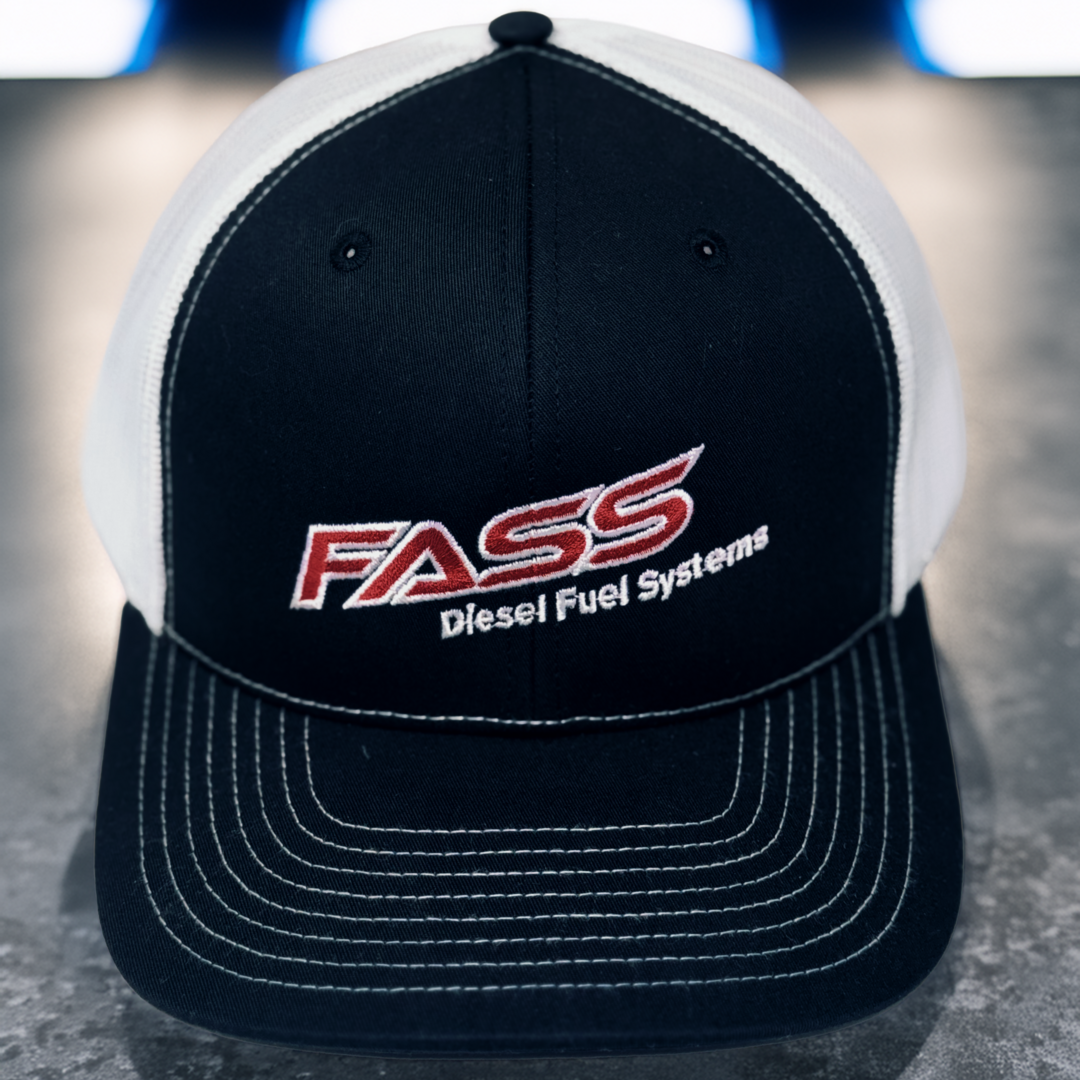FASS FUELED BY FASS - WHITE TRUCKER HAT