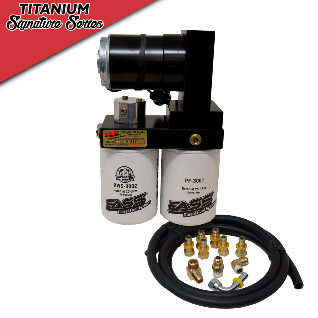 FASS Titanium Signature Series 140F 110GPH Fuel System for Nissan 2016-2019 Titan XD Cummins 5.0L (Stock-700HP)