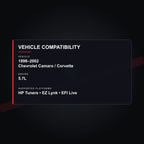 1998–2002 Chevrolet 5.7L tuning vehicle compatibility
