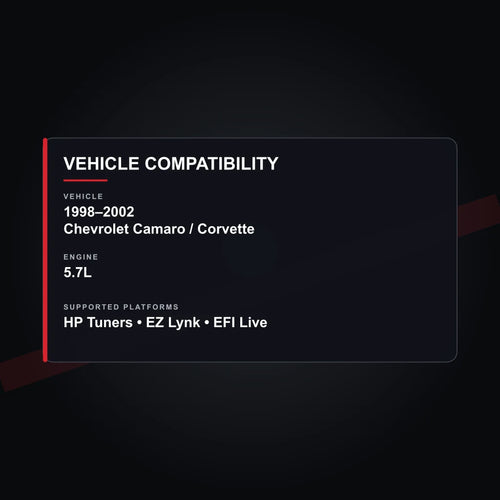 1998–2002 Chevrolet 5.7L tuning vehicle compatibility