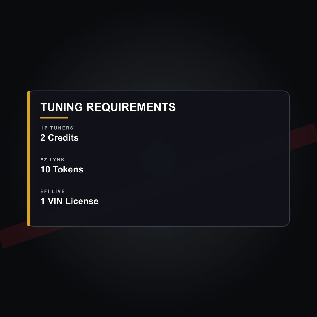 1998–2002 Chevrolet 5.7L tuning requirements