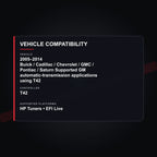 2005–2014 Buick / Cadillac / Chevrolet / GMC / Pontiac / Saturn tuning vehicle compatibility
