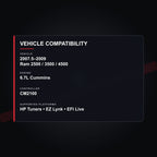 2007.5–2009 Ram 6.7L Cummins tuning vehicle compatibility
