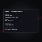2007.5–2009 Ram 6.7L Cummins tuning vehicle compatibility