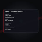 2007–2009 Dodge Durango tuning vehicle compatibility