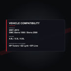 2007–2013 GMC Sierra 1500 / Sierra 2500 tuning vehicle compatibility