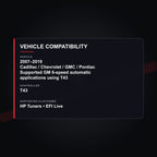 2007–2019 Cadillac / Chevrolet / GMC / Pontiac tuning vehicle compatibility