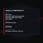 2011–2016 Chevrolet / GMC 6.6L LML Duramax tuning vehicle compatibility
