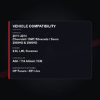 2011–2014 GM A50 / T14 Allison Transmission Tuning vehicle compatibility