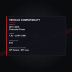 Chevrolet Cruze E78 engine tuning vehicle compatibility