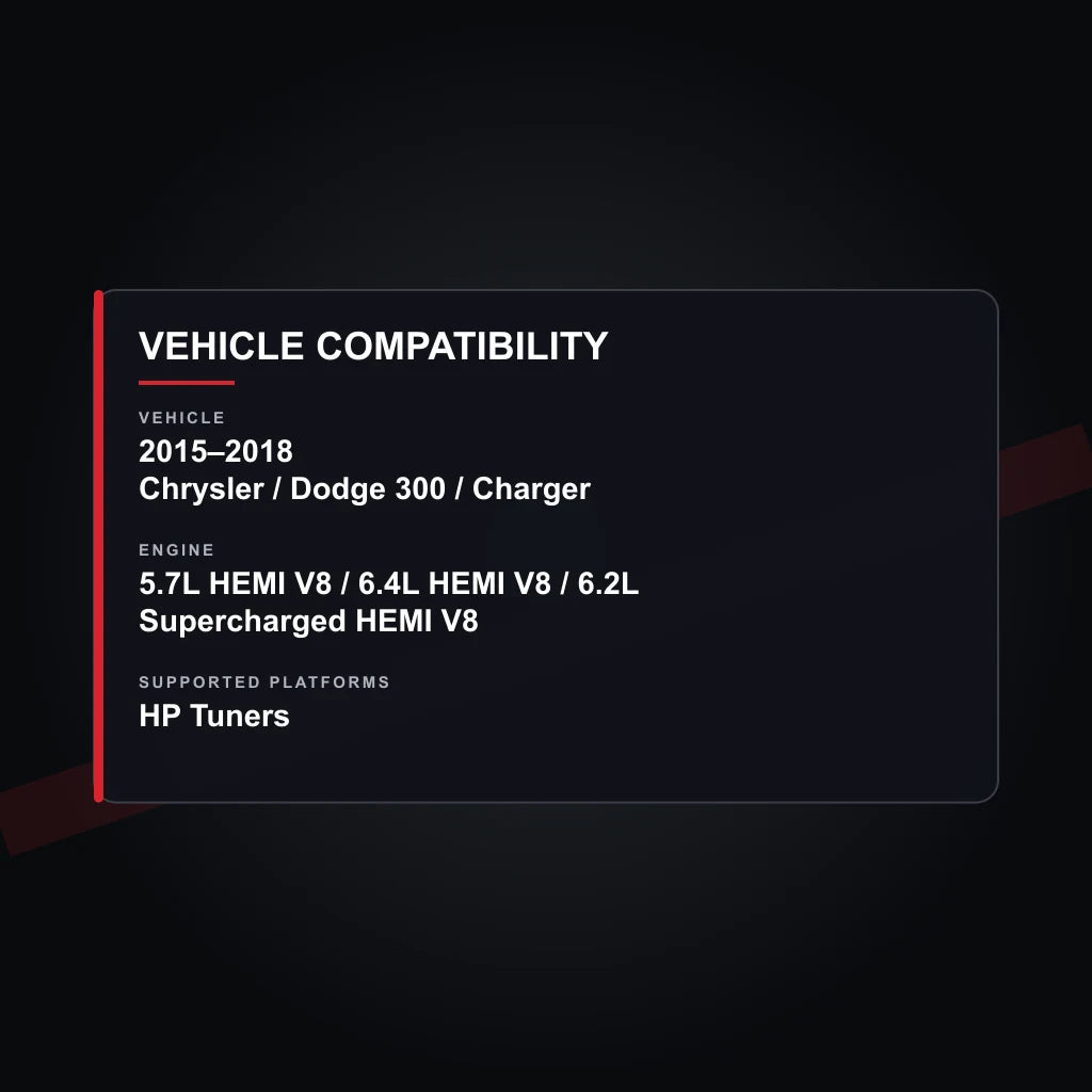 2015–2018 Chrysler / Dodge 300 / Charger tuning vehicle compatibility