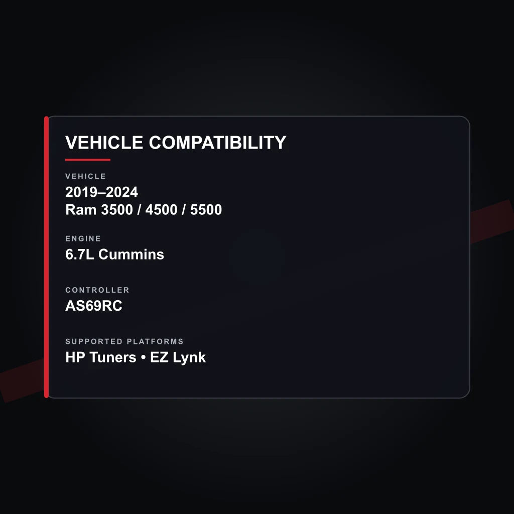 2019–2024 Ram 6.7L Cummins tuning vehicle compatibility