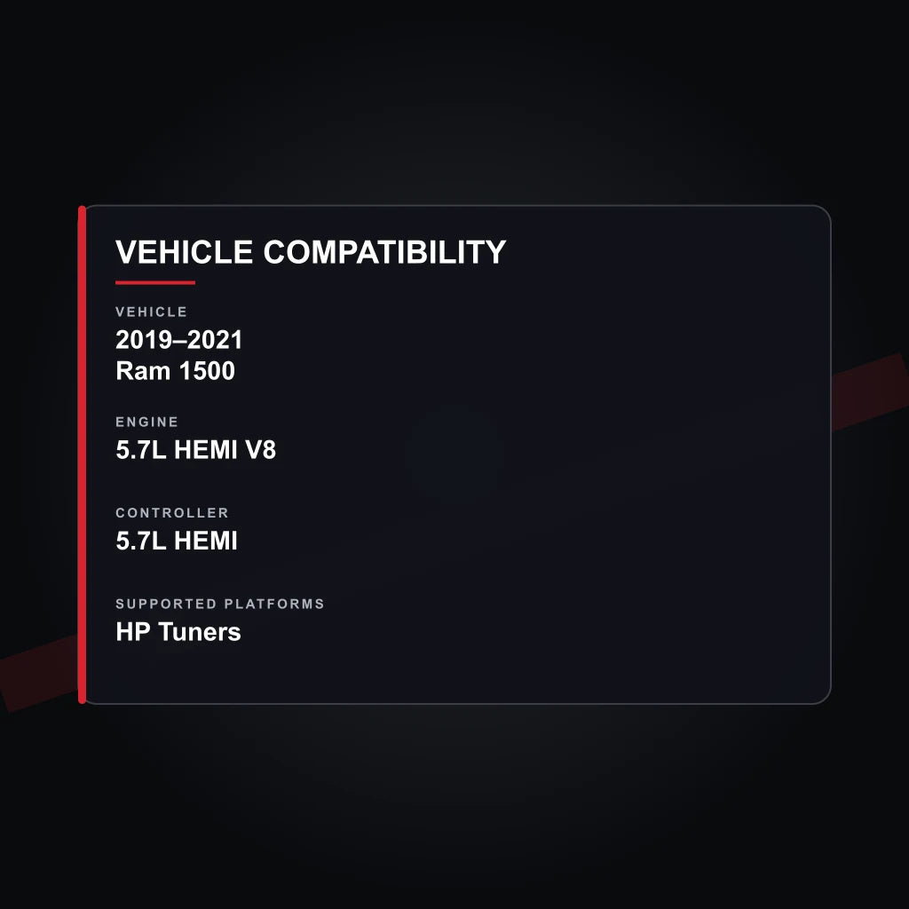 2019–2021 Ram 1500 tuning vehicle compatibility