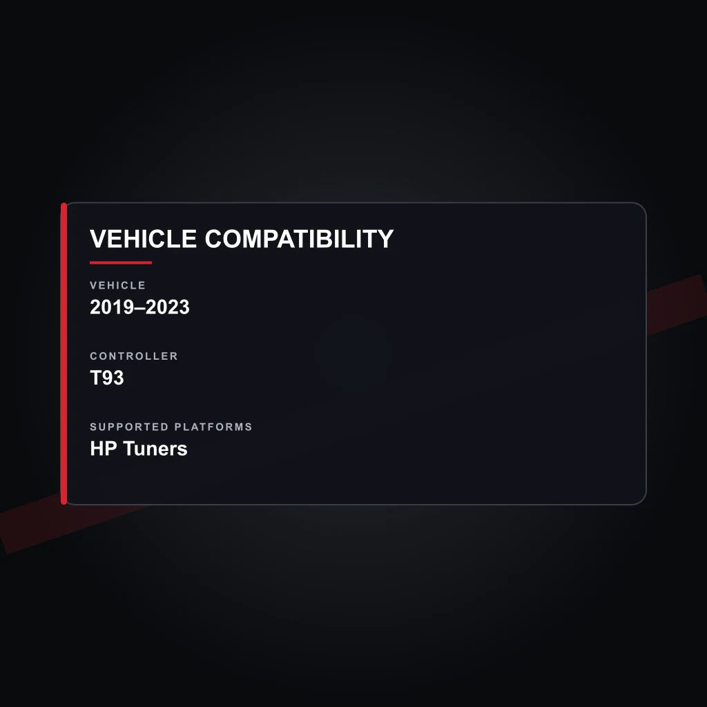 2019–2023 tuning vehicle compatibility