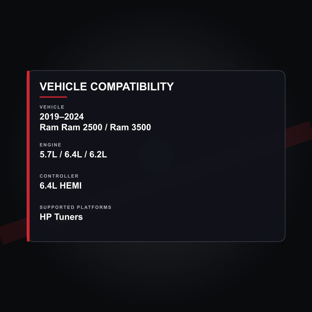 2019–2024 Ram 5.7L / 6.4L / 6.2L tuning vehicle compatibility