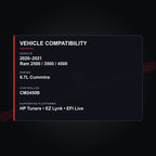 2020–2021 Ram 6.7L Cummins tuning vehicle compatibility