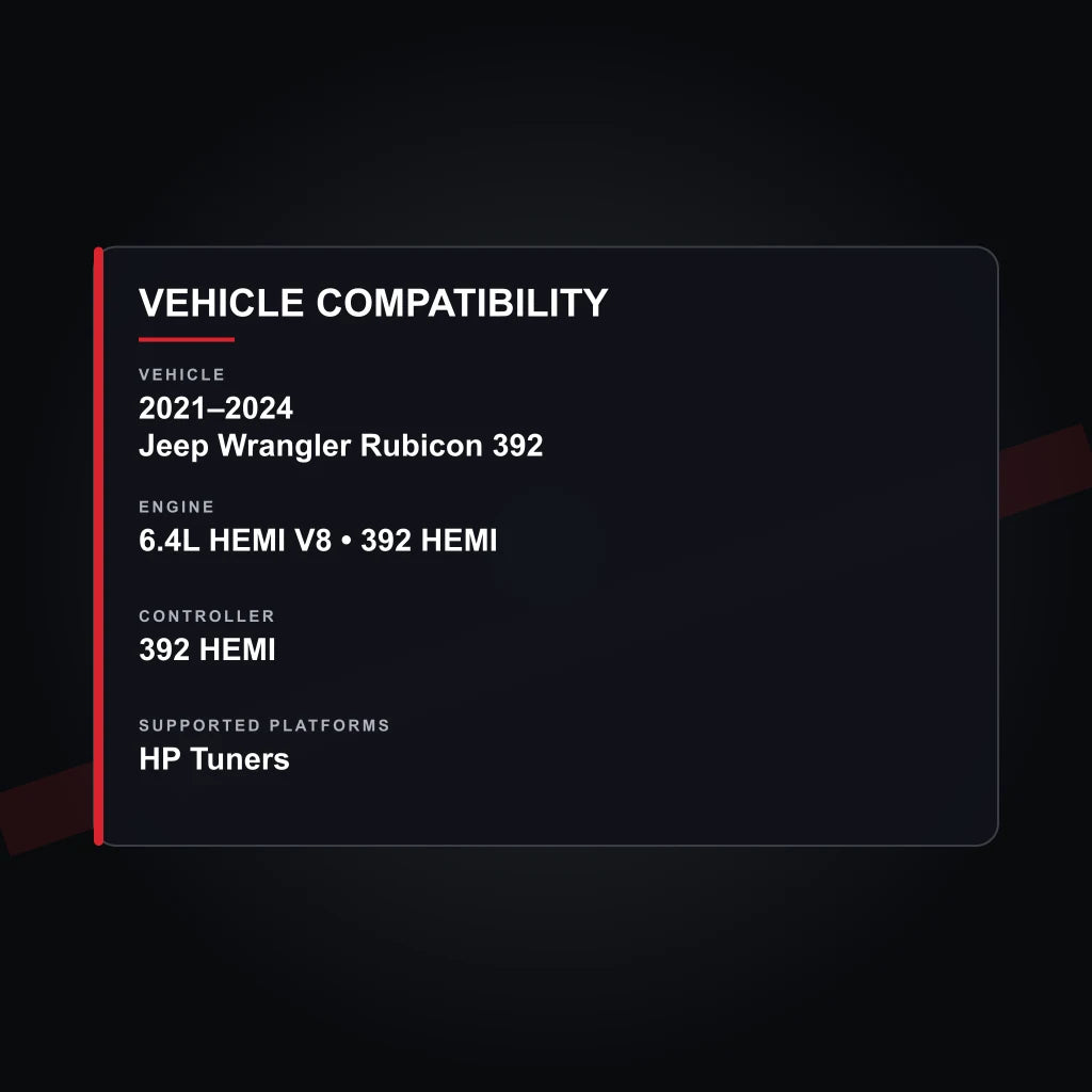 2021–2024 Jeep Wrangler Rubicon 392 tuning vehicle compatibility